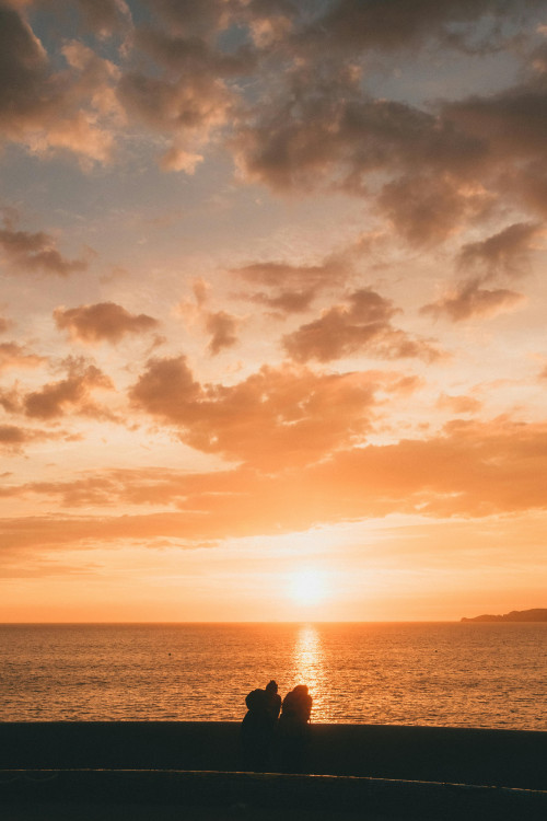 Coucher de soleil sur la Corniche Kennedy