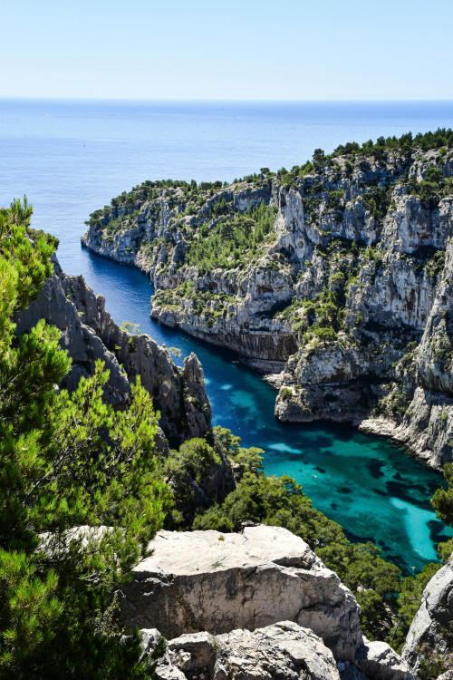 Panorama sur la calanque d’En-Vau (Cassis)